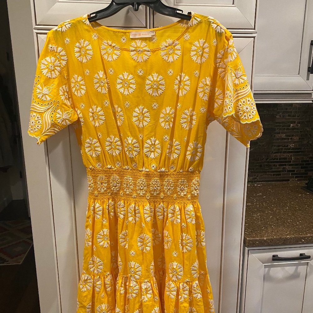 Tory Burch Lined Yellow Dress Size 2